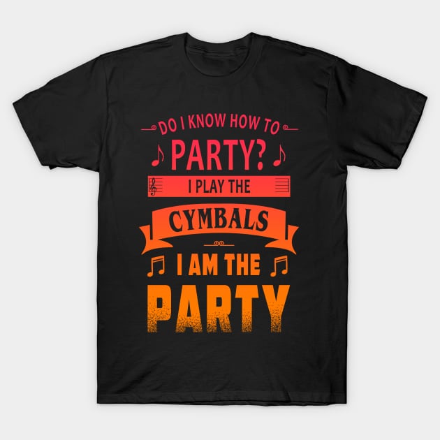Cymbals player party T-Shirt by Duckfieldsketchbook01